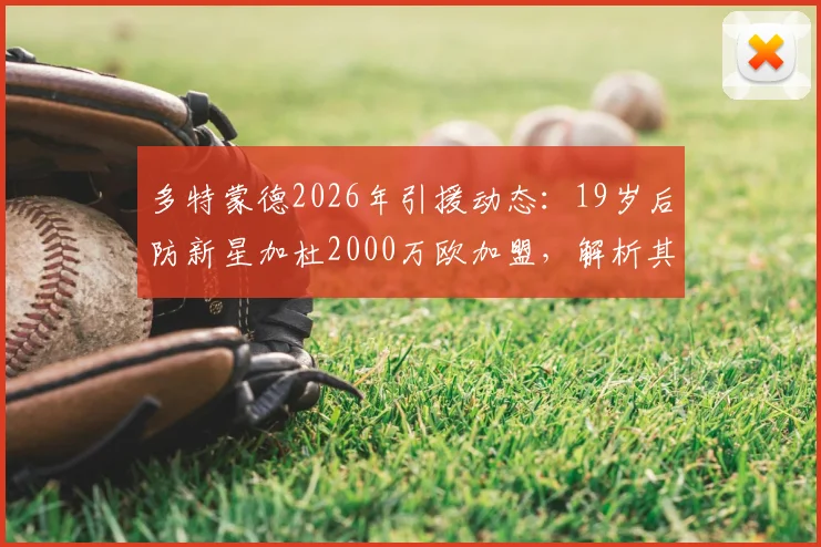 多特蒙德2026年引援动态：19岁后防新星加杜2000万欧加盟，解析其技术特点与多特后防补强策略